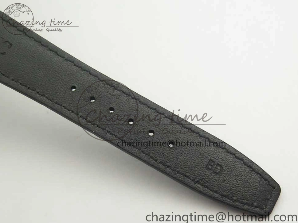 MIROTIME 0524 Sporty Portuguese Tourbillon IW5463 SS ZF Best Edition Black Dial on Black Leather Strap 7173
